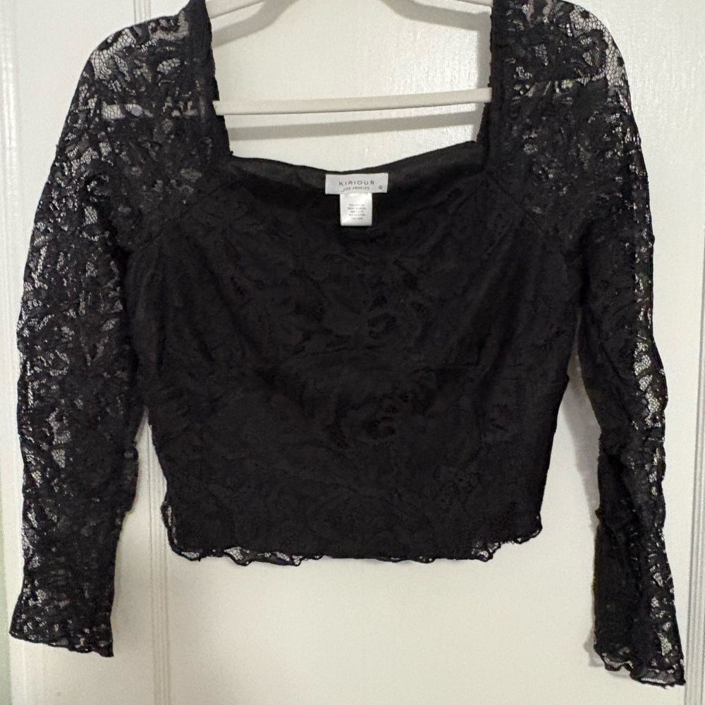 Kirious Los Angeles Black Lace Women's Top